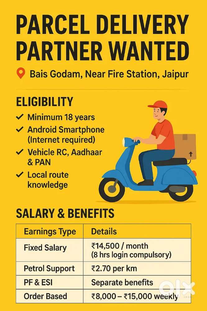 Parcel delivery work