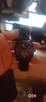 Fossil watch black metal