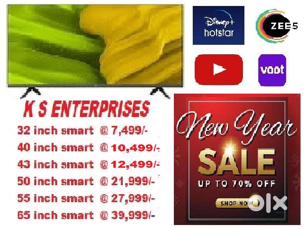 32 inches SMART LED TV, FULL HD IN 7499/- ONLY.