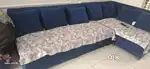 L shaped sofa ready for sale, 1 yr old only