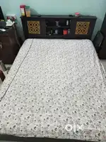 Queen bed - 3 years old along with gadda.