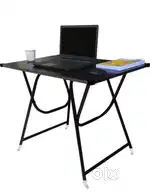 Study table wooden matt black finish
