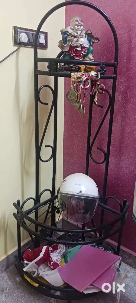 Powder coated corner stand