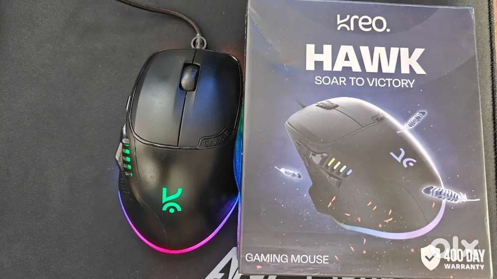 Kreo Hawk Gaming Mouse – Excellent Condition, Under Warranty