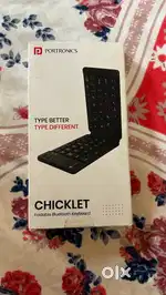 PORTRONICS CHICKLET Foldable Bluetooth Keyboard| WITH 1year WARRANTY