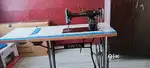 SewingMachine with Long Table, Stitch Book Materials-Perfect Condition