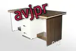 New wooden two seater office table reception table office furniture