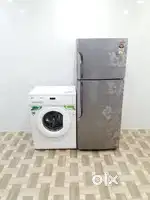 Double door refrigerator and front load washing machine
