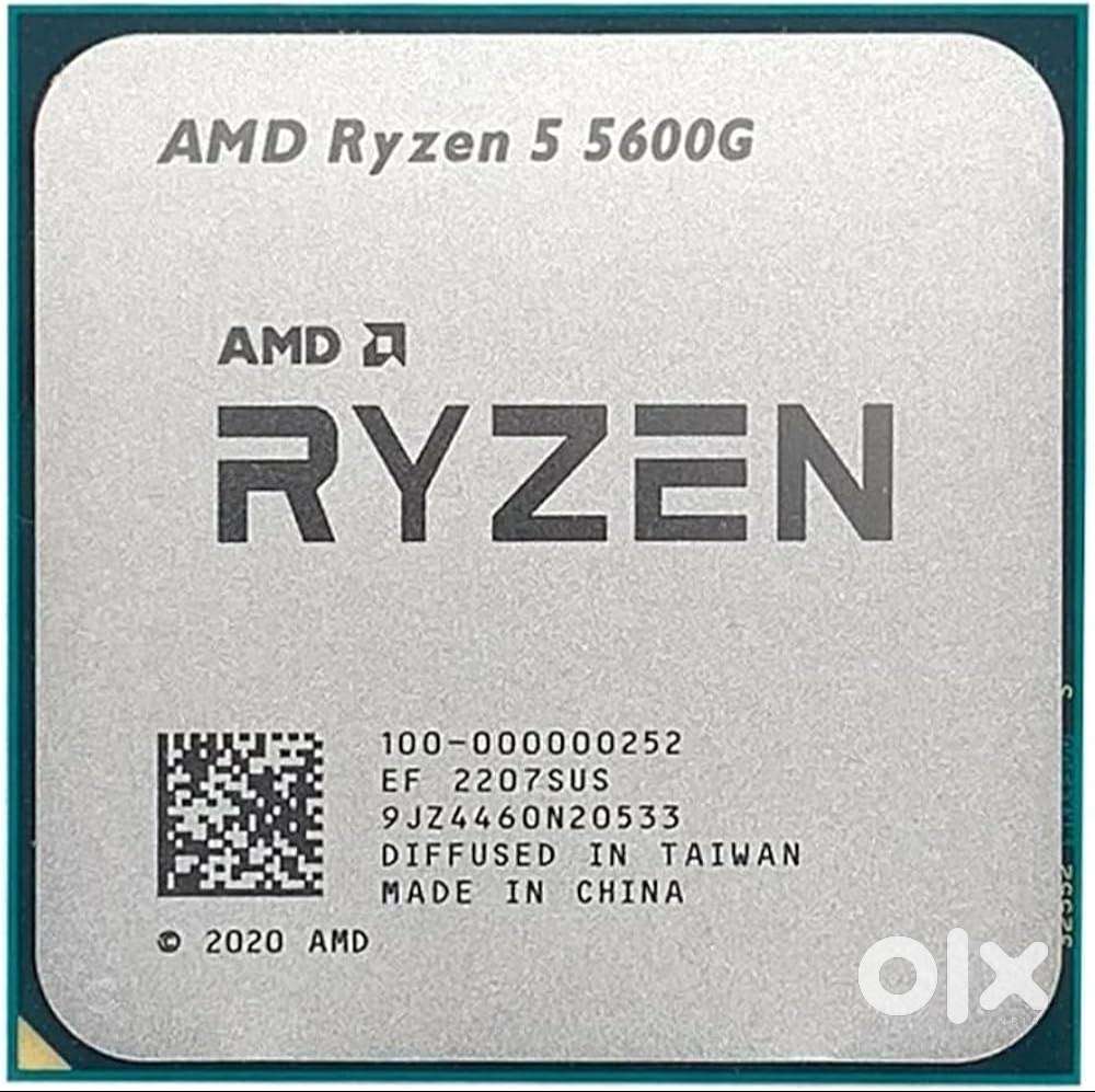 Amd Ryzen 5 5600g Am4 Socket With Intergrated Graphics Card