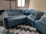 Brand New Blue Colour Sofa with Pillows