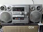 Aiwa music system audio cassette player working bluetooth and aux
