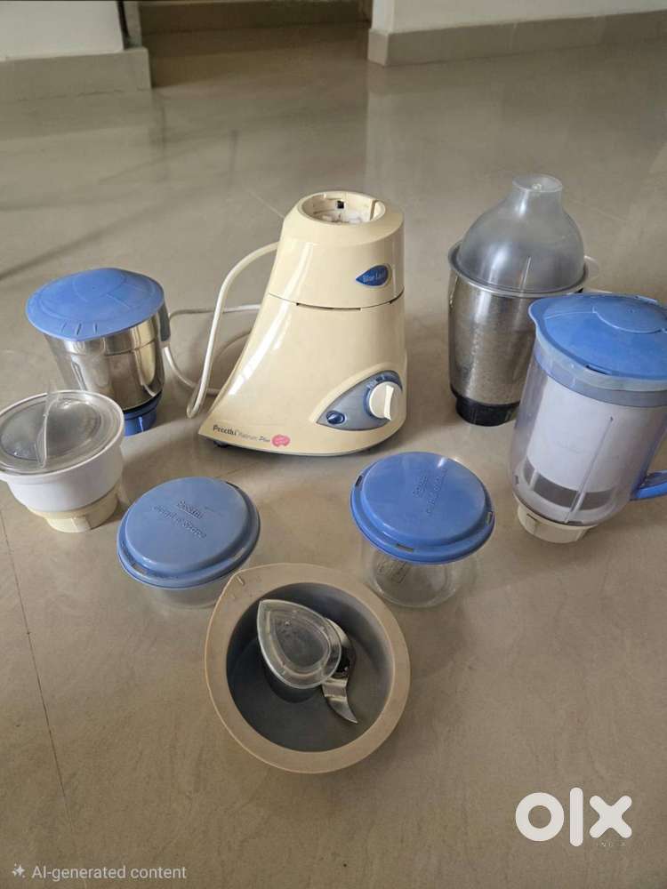 Preethi blue lief platinum mixie grinder with jars