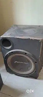 Car woofer and 2 oval speakers box