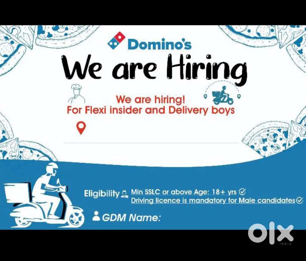 Join delivery at Dominos earn without cost