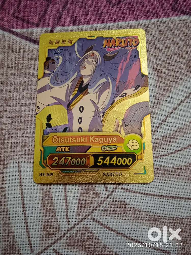 Rare golden Anime card