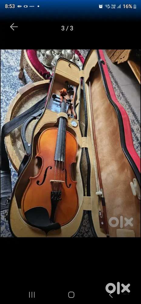 violin imported 3/4 size with case