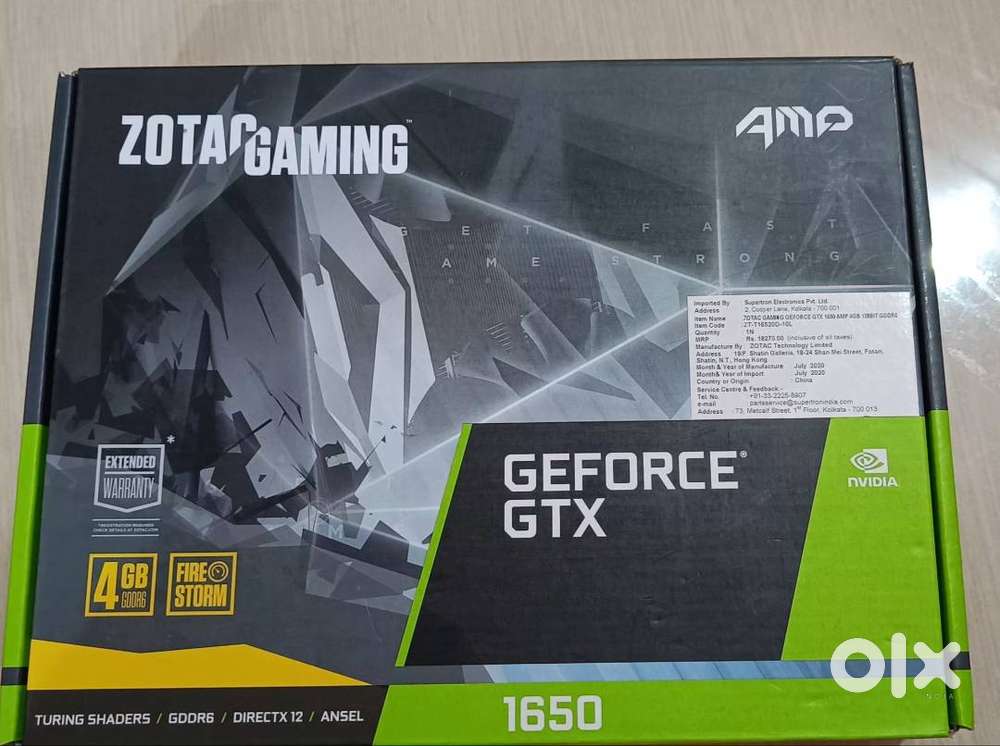 GRAPHIC CARD ZOTAC GTX 1650 AMP DDR6