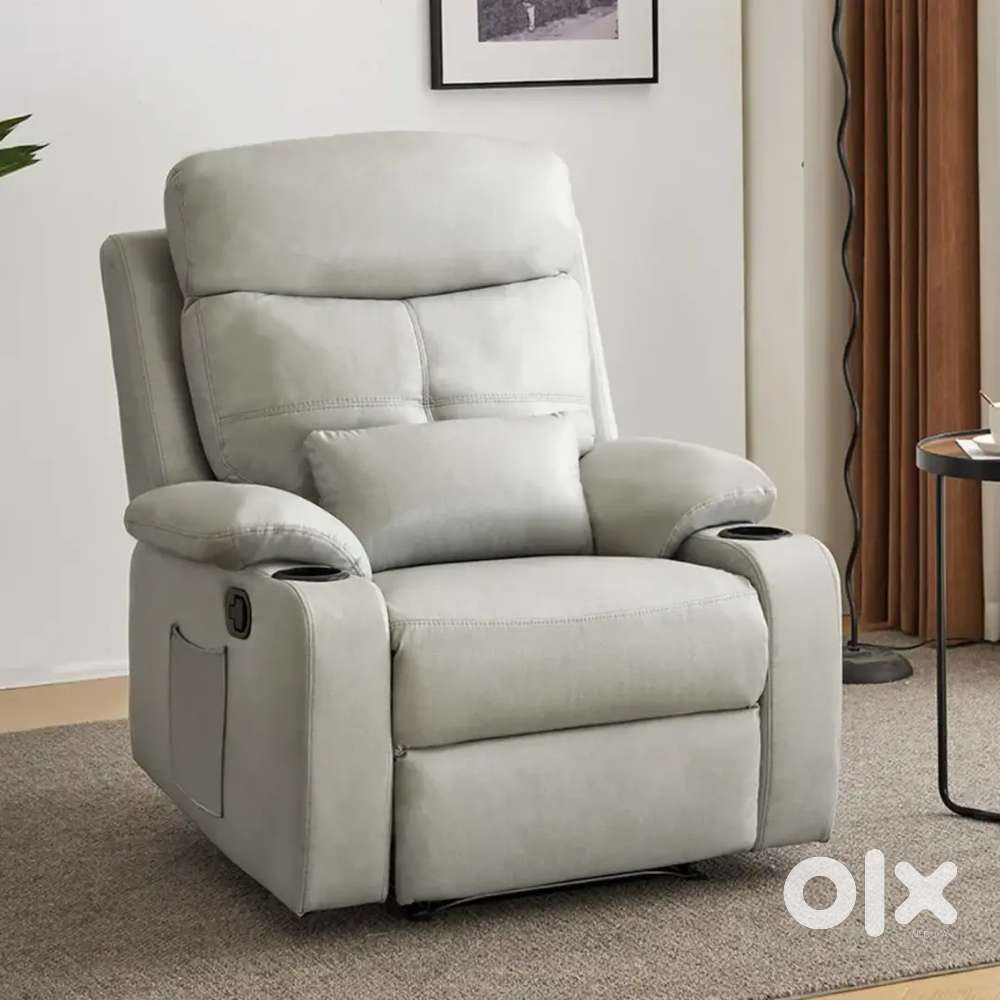 White colour single Recliner sofa chair in emi available Aliyar Arham