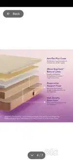 Wake fit orthopedic ergotech natural latex, high foam mattress