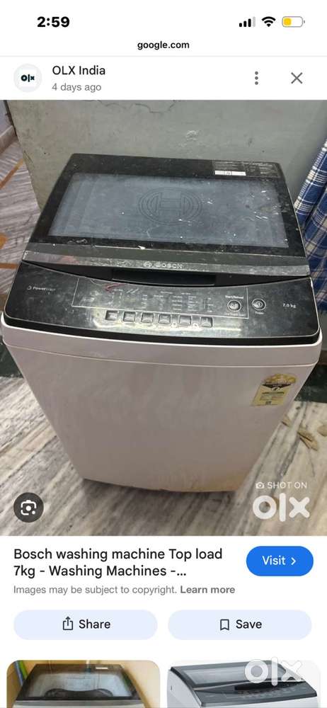 Bosch 6.5 kg top load 3 months used