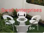 New cafeteria table chair set cafe furniture outdoor furniture