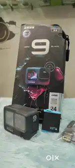 GoPro Hero 9 Black in good condition with box bag battery cable