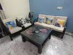 Wooden sofa set