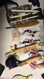 Cricket kit, individual items also available for sale. Bat, pads,glove