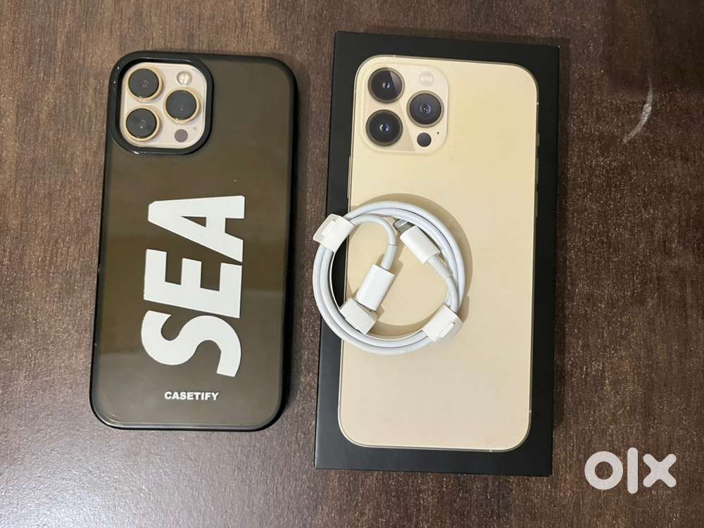 iphone 13 pro max 256GB Gold brand new box pack condition with box,