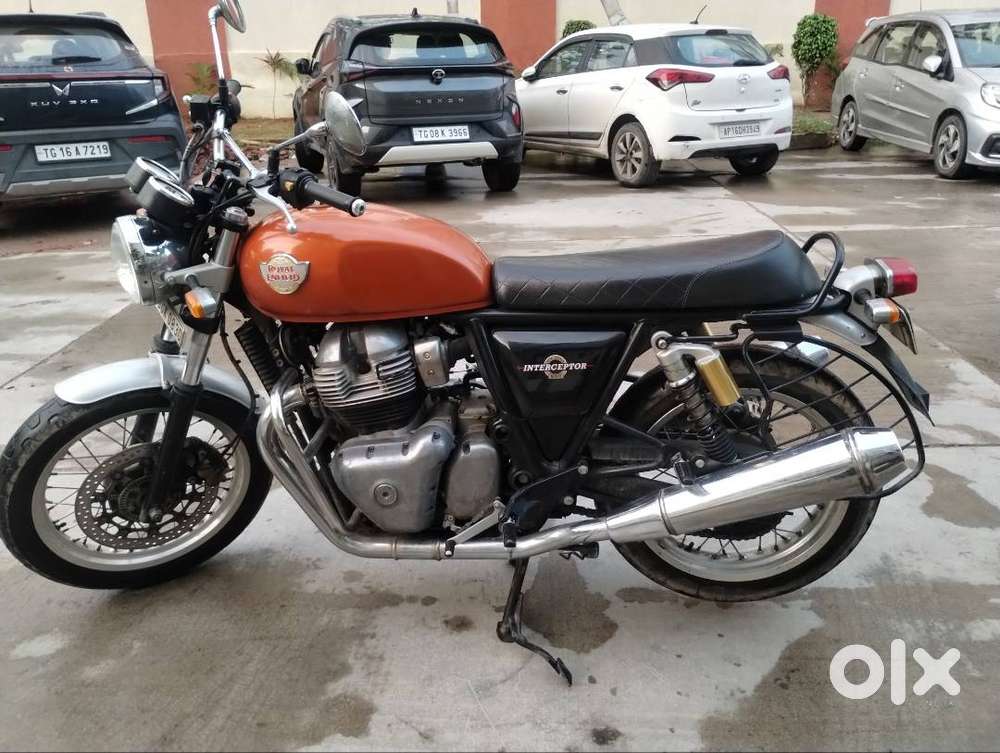 Royal Enfield interceptor 650 orange crush model