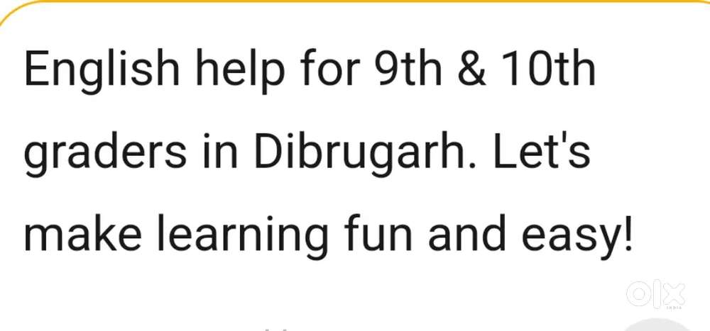 English tutions for class IX & X