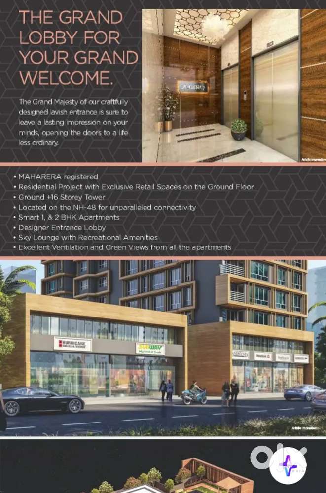 Megana developer in upper Kharghar Navi Mumbai G+15 story ready to mov