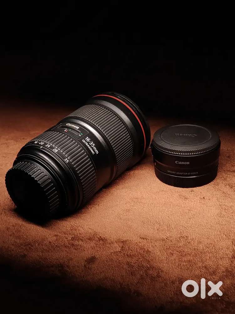 Canon EF 16-35mm f/2.8L III USM Lens with EF to RF adapter