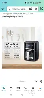 Air fryer 4.5 liter usha