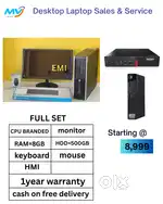 Monitor  Branded FULL SET  Keyboard Mouse  Ram - 8GB DDR3