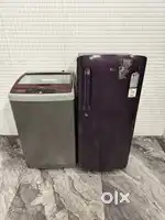 Ud 6262 Lg single door and Haier topload washing machine