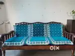 Pure Wooden 5 seater Sofa Set (pure sagwan wood)