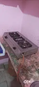 Gas Chulha steel double burner