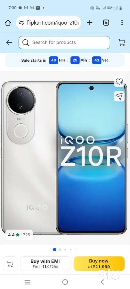 IQOO Z10R 8/256 15 days old FIXED PRICE NO BARGAIN