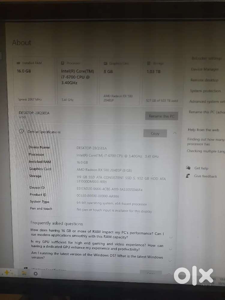 Gaming p.c Sell