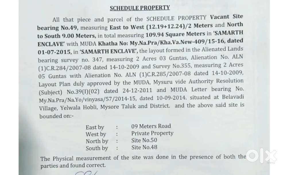 located very Prime area. Near to SEIV School, near to SUN PURE HOMES