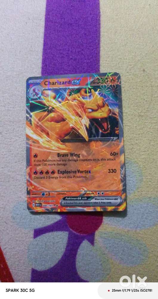 My best Pokemon card is Charizard