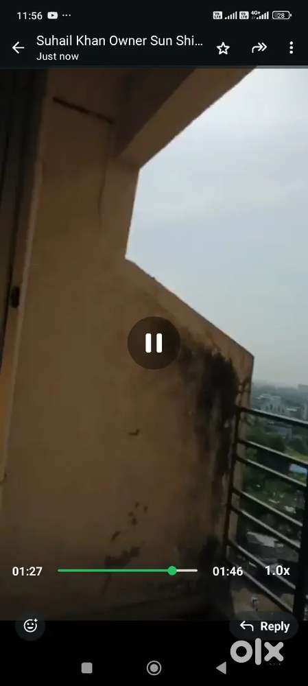 27lakh flat for sale all community allow