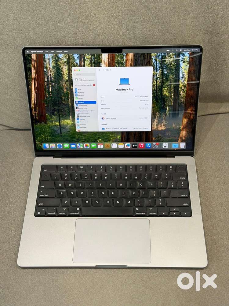 MacBook M1 Pro 14-inch 16GB 512GB Cycle count 180 Neat