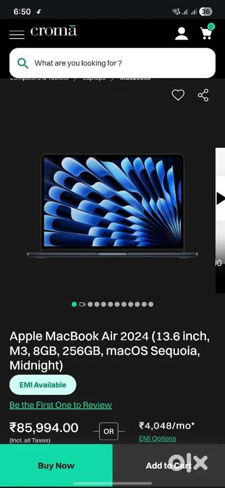 Apple MacBook M3 Air 2024