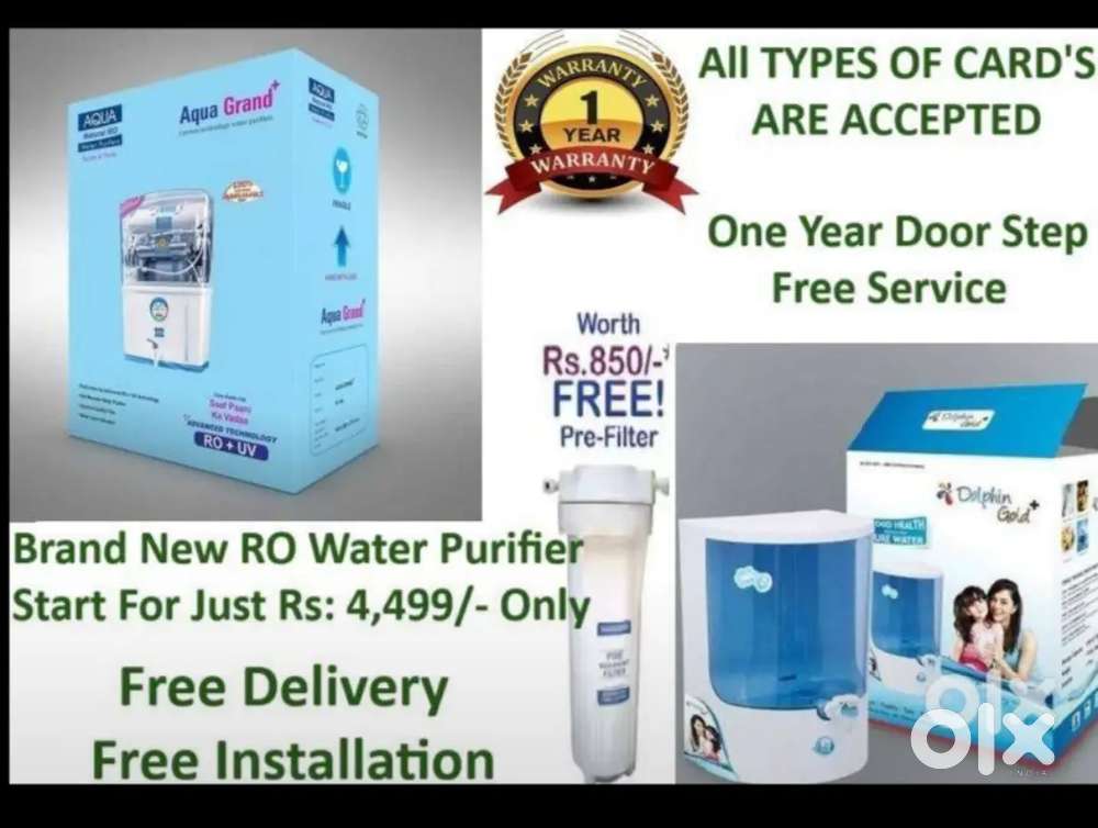 Brand New RO Water Purifier/ Filter Start For Just Rs 4,499 Only