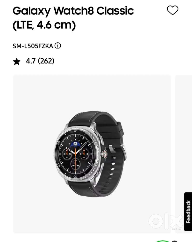 Galaxy watch 8 classic LTE model black only box open