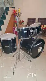 Drum set Havana 5 piece with stool, symbol and cover bag