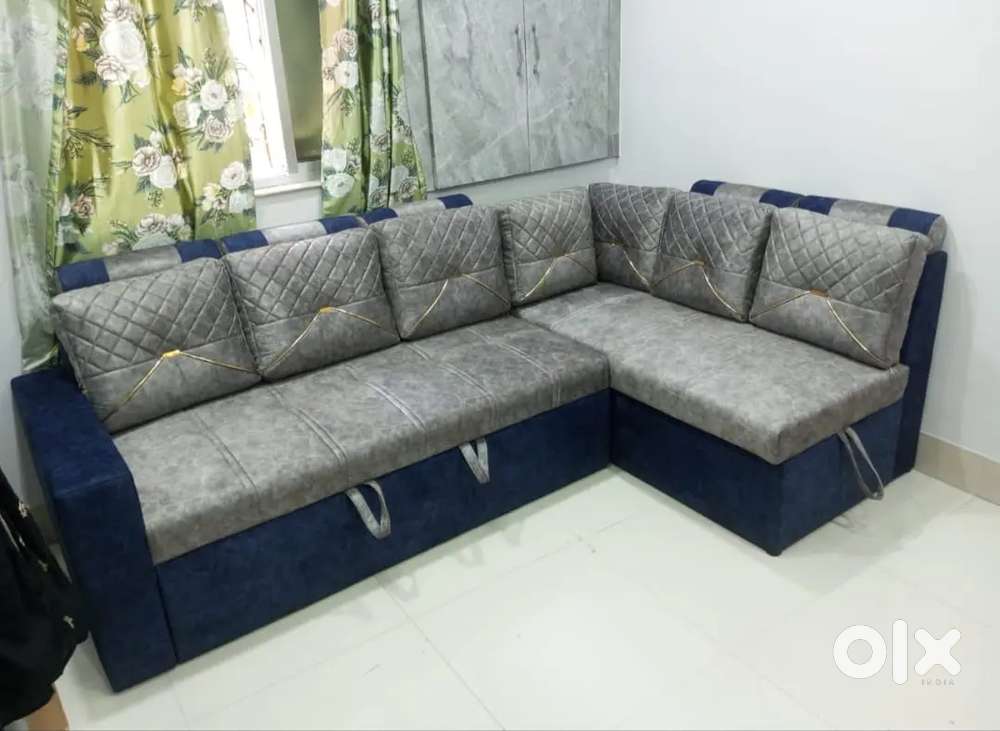 New brand l sofa cum bed luxury design