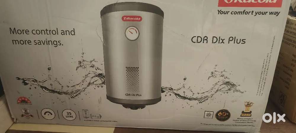 Brand new Racold CDR DLC Plus 35 litre geyser